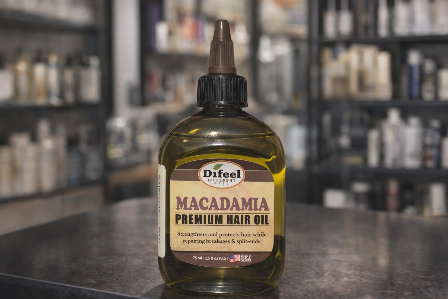 Difeel Premium Natural Hair Oil - Macadamia Oil 75ml