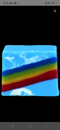 Flying colours soap slice